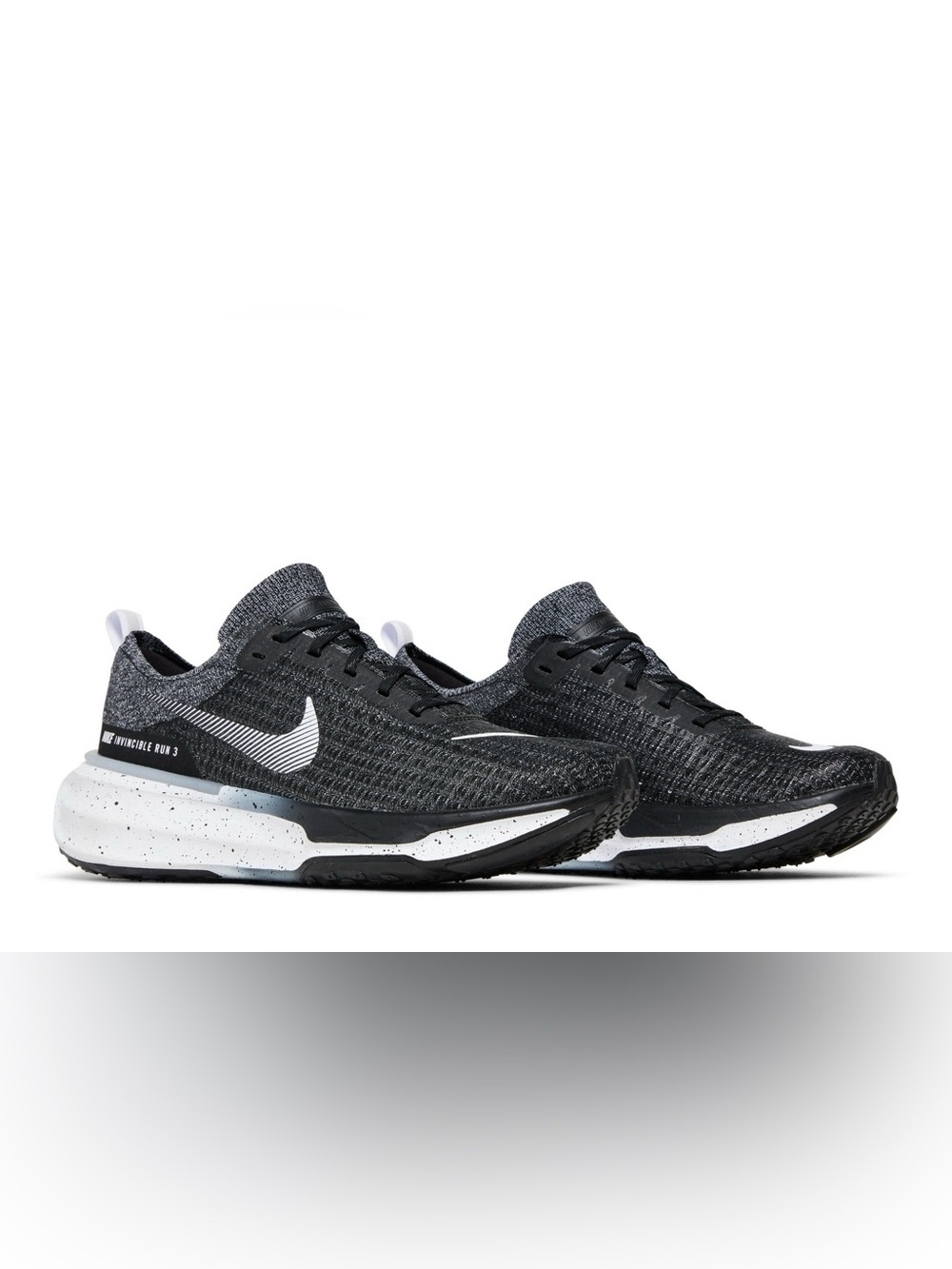 Nike ZoomX Invincible Run Flyknit 3 Black and White Running Shoes